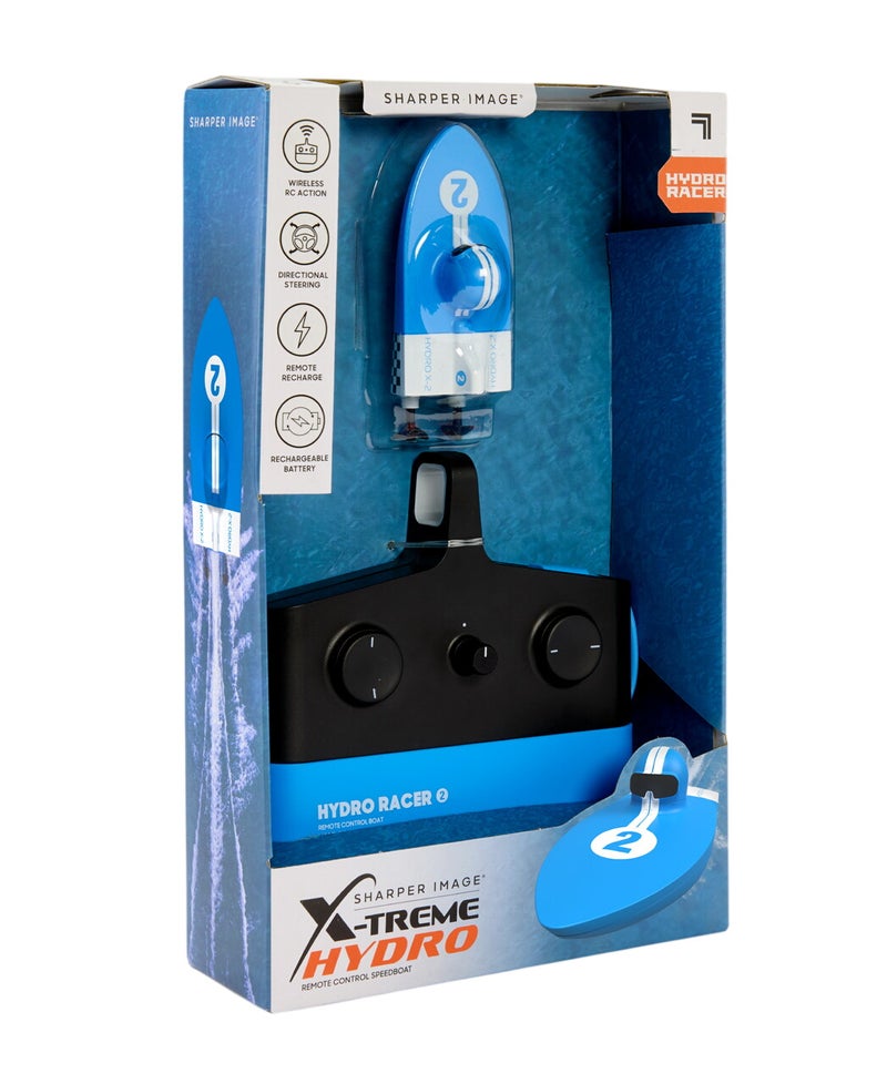 Sharper Image X-Treme Hydro RC Speedboat (Blue) - Image 1