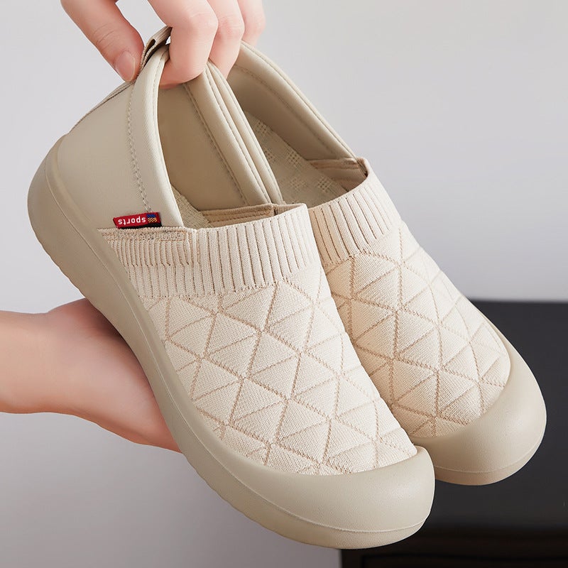 Breathable Slip-On Shoes for Women – Comfortable Fly Woven Casual Footwear - Image 3