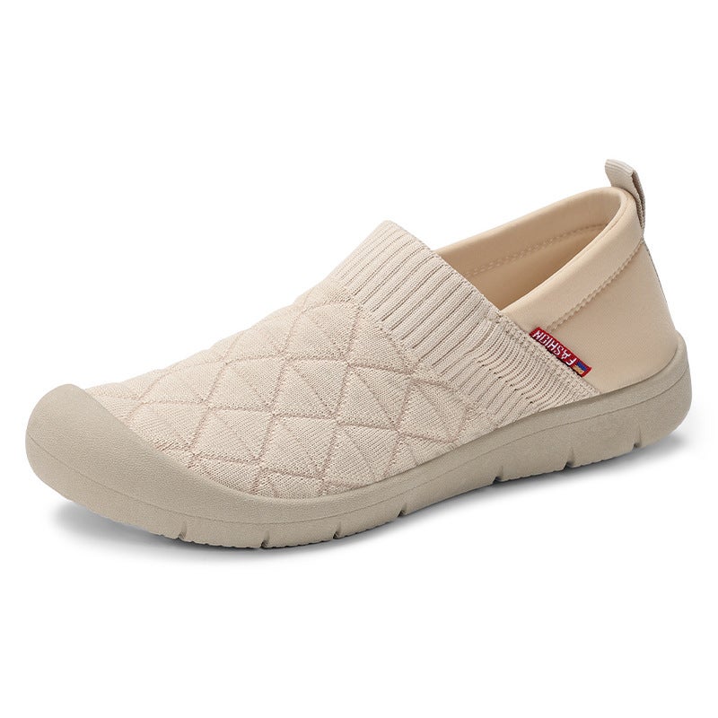 Breathable Slip-On Shoes for Women – Comfortable Fly Woven Casual Footwear - Image 1
