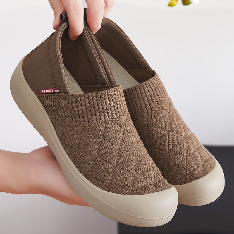 Breathable Slip-On Shoes for Women – Comfortable Fly Woven Casual Footwear - Image 2