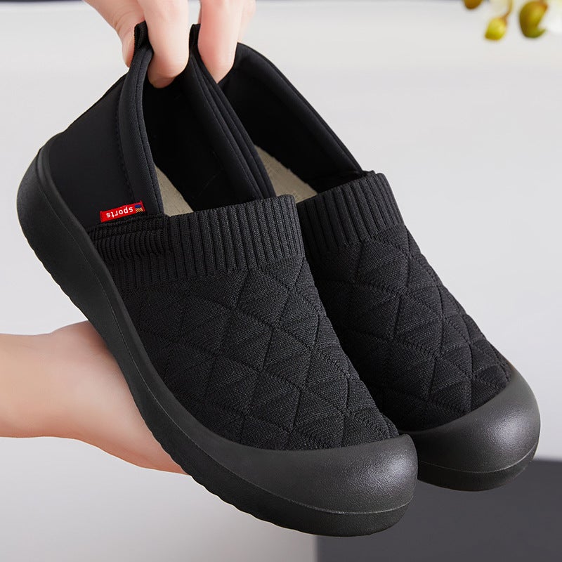 Breathable Slip-On Shoes for Women – Comfortable Fly Woven Casual Footwear - Image 4