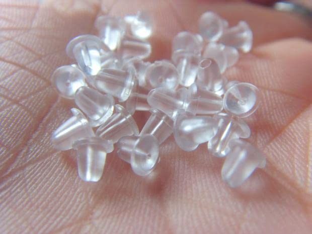Elfstone 3mm Invisible Plastic Earrings Blank Pins Stud Tiny Head Findings DIY Supplies (200 pieces/100 Pairs) - Image 2