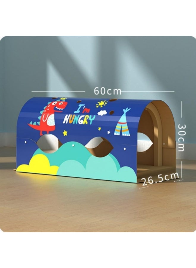 Coodipet Cat Cardboard House, Large Cat Scratcher Bed Cat Scratchers Lounge for Indoor Cats with Corrugated Board Detachable Cat Scratcher Box for Cats - Image 4