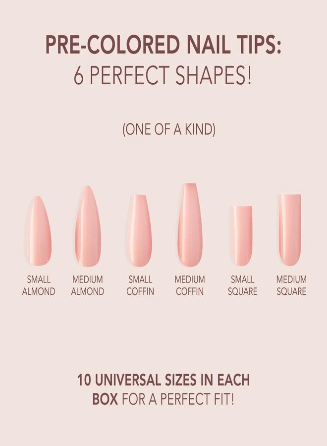 Kiara Sky Cover Gelly Tips | Soak Off Pre-Shaped Soft Gel Nail Extensions | Short Square - One of a kind - Image 5