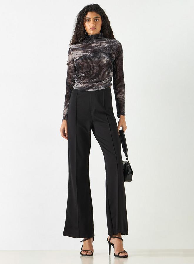 تواكستريمز بنطلون ليقنز واسع سادة بخصر مطاطي من تو إكستريمز - Image 2