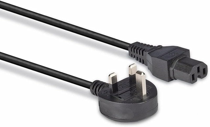ليندا كابل طاقة من مقبس بريطاني 3 سنون بطول 2 متر من إلى موصل IEC C15 / سلك غلاية ساخنة، أسود - Image 3