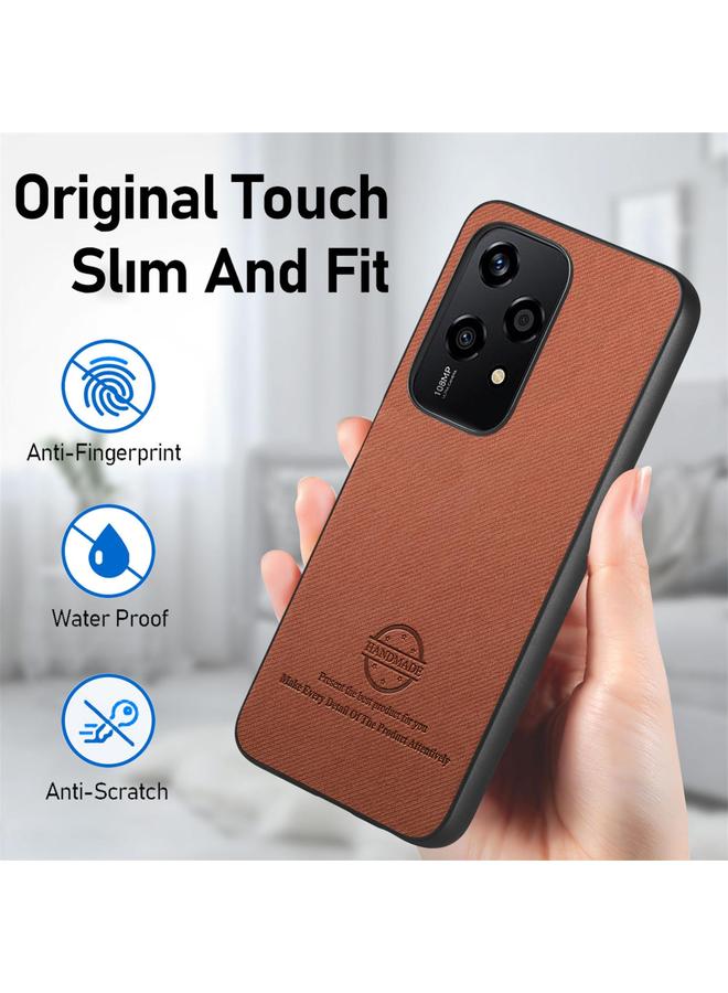 S-TOP Case For Honor 200 Lite Global Twill Fabric Leather Skin Back Phone Case - Image 5
