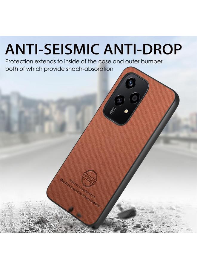 S-TOP Case For Honor 200 Lite Global Twill Fabric Leather Skin Back Phone Case - Image 4
