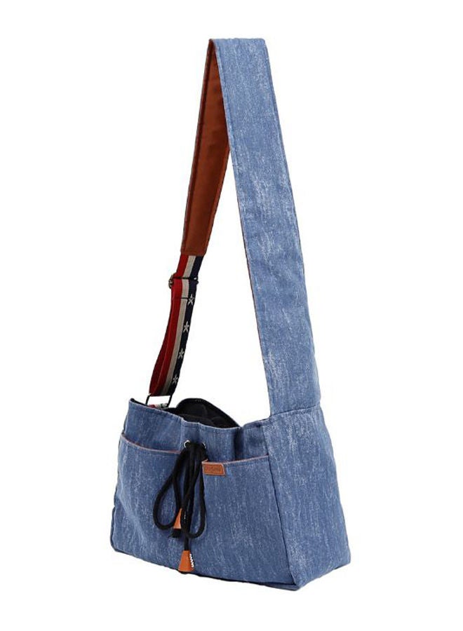 NIBEMINENT Pet Carrier Aslant Bag Blue
