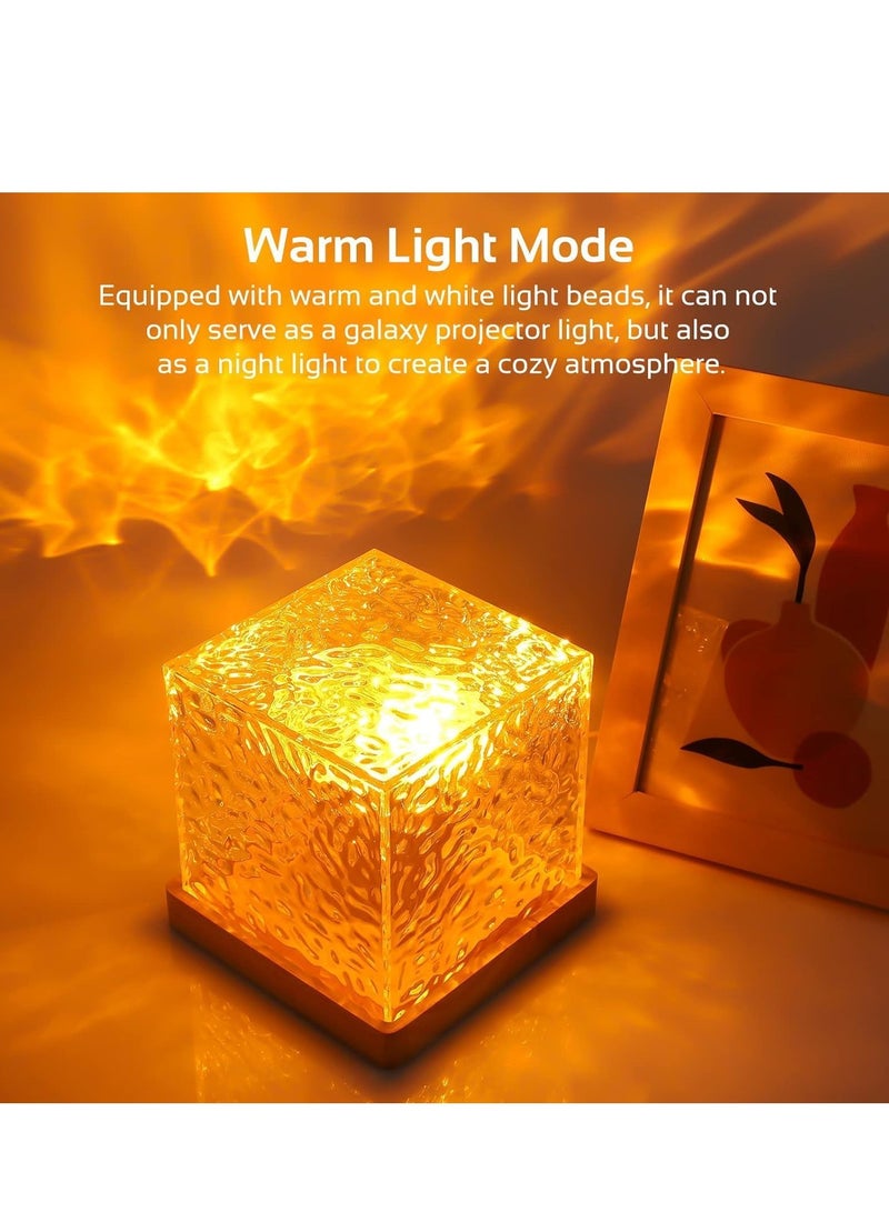 JAJEEK Projector Lights Ocean Wave – Romantic Warm Ocean Wave Water Night Light Projector, 3D Water Wave Effect, LED Light Projection Lamp, Crystal Table Lamp for Bedroom Decor - Image 4