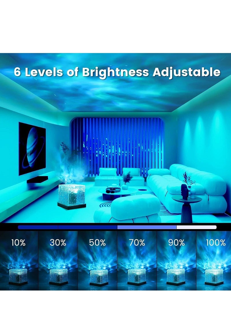 JAJEEK Projector Lights Ocean Wave – Romantic Warm Ocean Wave Water Night Light Projector, 3D Water Wave Effect, LED Light Projection Lamp, Crystal Table Lamp for Bedroom Decor - Image 3