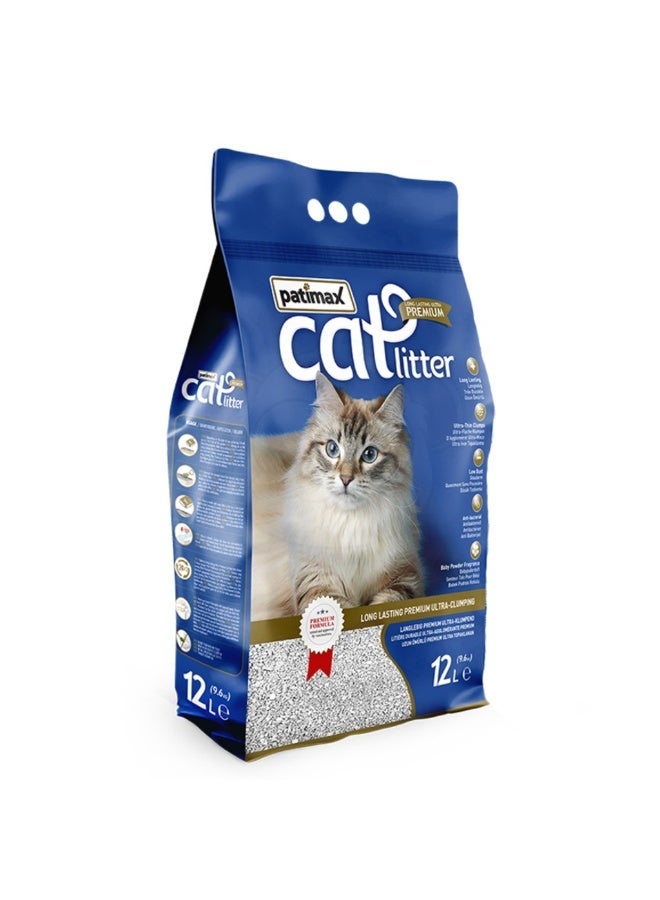 Patimax Premium Ultra Clumping Cat Litter Soap Fragrance 12L