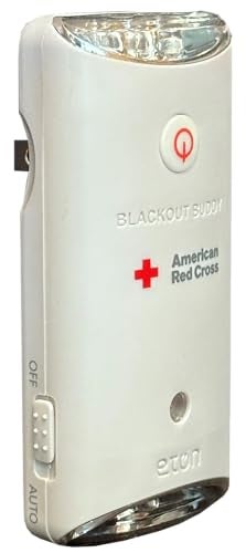 eton Officially Licensed American Red Cross by Eton Blackout Buddy Swivel Emergency Flashlight, Automatic Power Failure Light, LED Nightlight, Rechargeable, White - Image 2