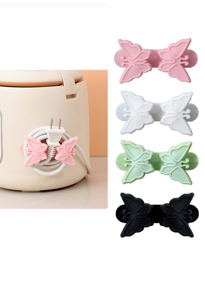 4 PCS Cord Organizer for Kitchen Appliances, Adhesive Cord Holder, Cord Wrapper, Cord Winder for Appliances Stick on Mixer, Blender, Coffee Maker, Pressure Cooker and Air Fryer - Image 1