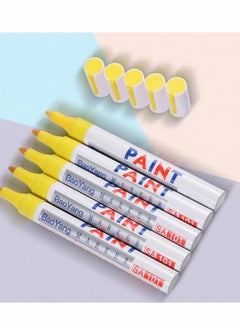 Y&D Blue Yellow Permanent Marker Car Tire Paint Pen Ink Waterproof (5 Psc and 5 )  - Image 2