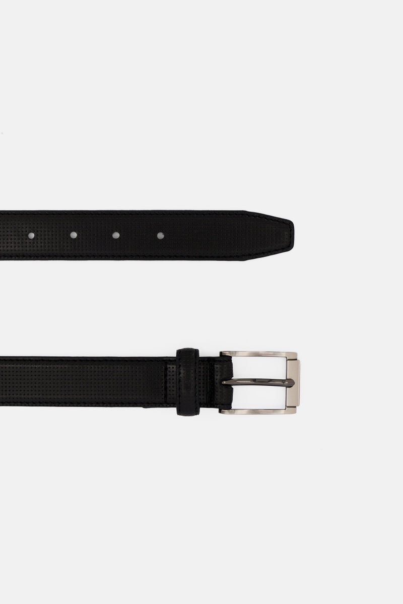 STEVE MADDEN Kids Boy Leather Adjustable Belts, Black  - Image 2
