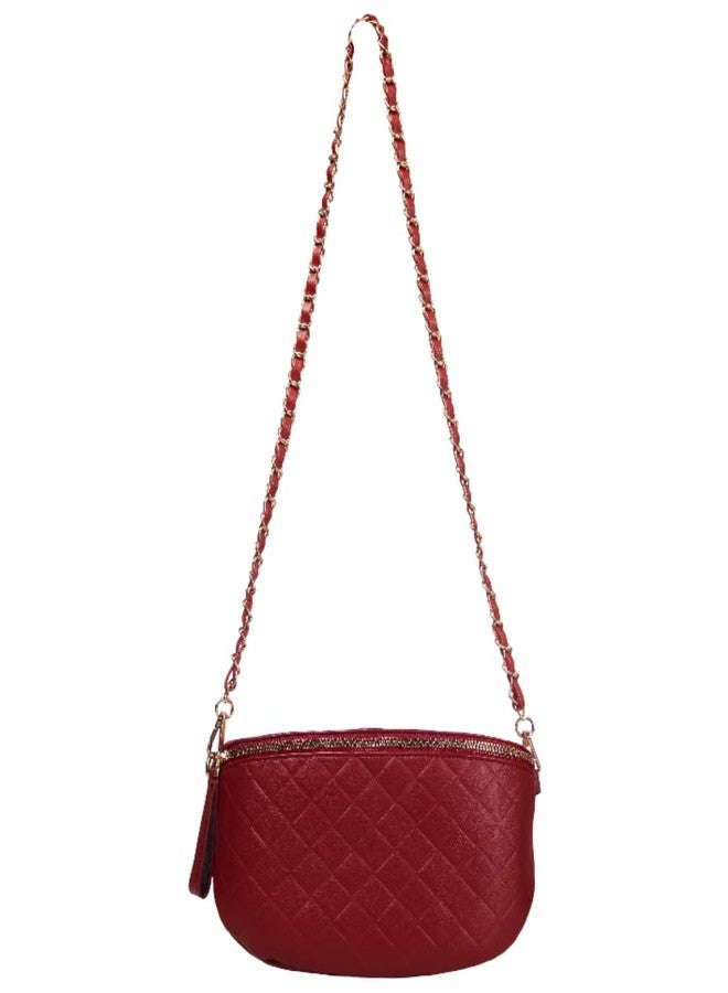 CHARME Versa Maroon Sling Bag for Women & Girls | Stylish Crossbody Shoulder Bag with Adjustable Strap | Lightweight Travel Purse for Daily Use and Casual Outings - Image 1