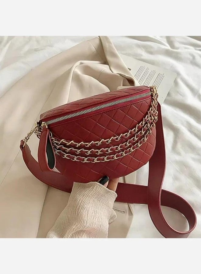 CHARME Versa Maroon Sling Bag for Women & Girls | Stylish Crossbody Shoulder Bag with Adjustable Strap | Lightweight Travel Purse for Daily Use and Casual Outings - Image 2