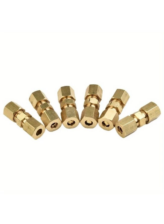 10pcs Brass Brake Line Connectors 3 16 Inch 4 76mm No Flare Fittings Easy Install Quick Repair - Image 5