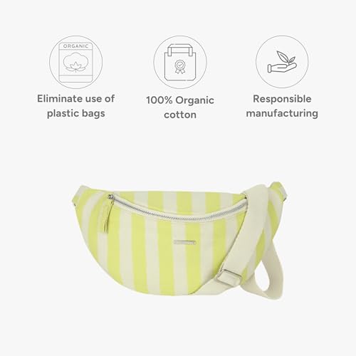 Ecoright Canvas Waist Bag for Women – Crossbody Fanny Pack, Chest Sling & Belt Bum Bag with Zipper & Pockets | Travel Phone Pouch for Riding, Airport, Hiking & Everyday Carry - Image 5