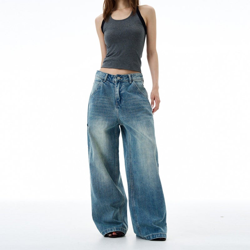 Vintage Classic European-American Design Daily Commute Jeans  Size_S - Image 1