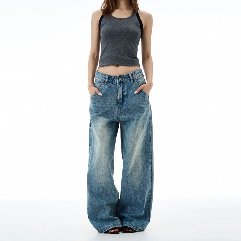 Vintage Classic European-American Design Daily Commute Jeans  Size_S - Image 2