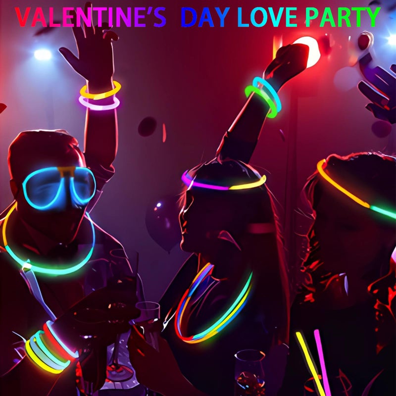 BUDI 467Pcs Glow Sticks Party Favors for Kids Adults 200 GlowStick Bulk 8 Colors 8 Inch & 267 Connectors for Glow in the dark Necklace Bracelets Glasses Party Supplies Light Up Toys Neon Accessories - Image 5