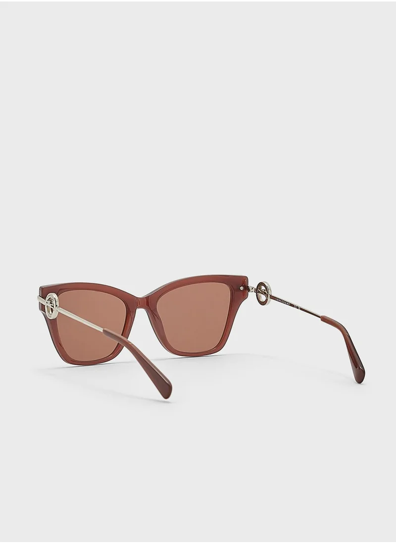 Longchamp Modified Rectangle Shape Sunglasses