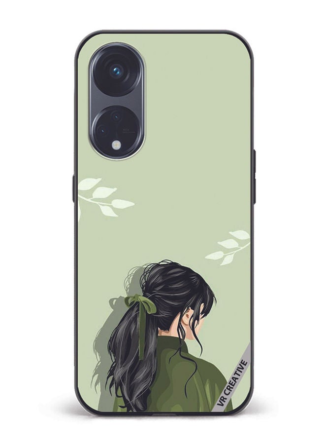 VR CREATIVE Protective Case Cover For Oppo Reno8 T 5G A Girl Design Multicolour - Image 1