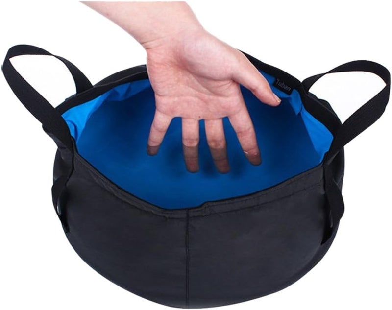 Fakeface Collapsible Camping Water Basin, 8.6L Portable Sink for Travel, Hiking, Fishing, Gardening, Outdoor Washing Bowl - Image 3