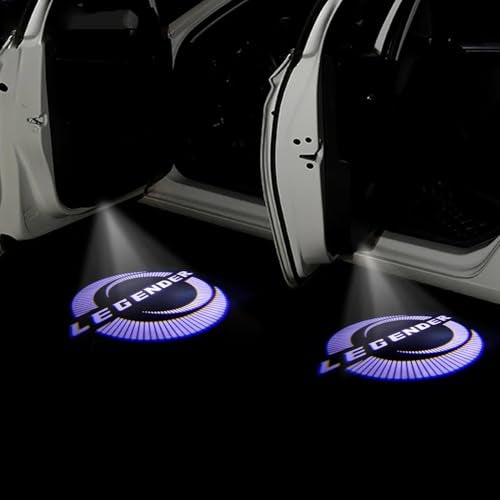 KMH Ghost Shadow Light LED Projector Light Compatible with Legender, Warning Anti Rear end Collision, 3D Welome Sensor Wireless Car Logo Design Puddle Lamp - Pack of 1 - Image 1