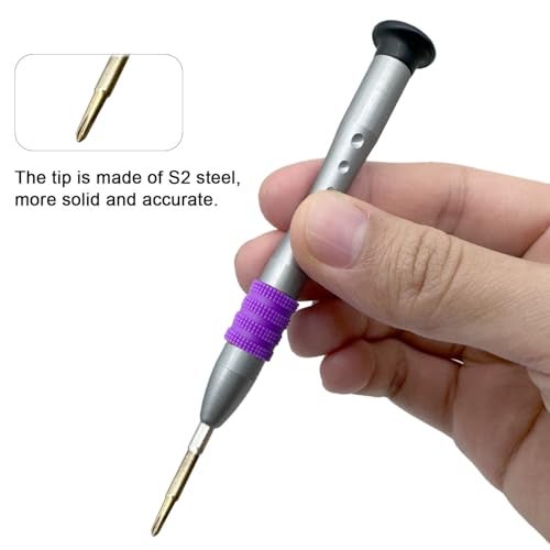 Kannony Wind Precision Phillips Screwdriver PH 0001.5mm #000 Compatible with MacBook iPhone Nintendo Switch DJI Propeller, Anti-slip Grip, S2 High Alloy Steel Head, Magnetic Head, Rotary Cap - Image 5