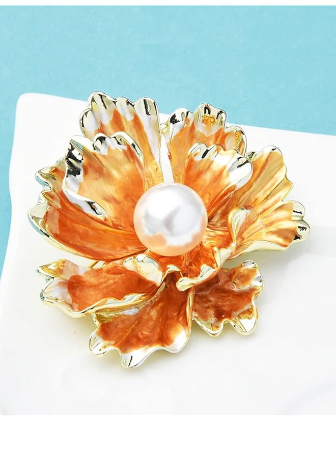 YouBella Jewelery Latest Stylish Crystal Unisex Floral Brooch For Wedding Party For Women Girls Men - Image 3