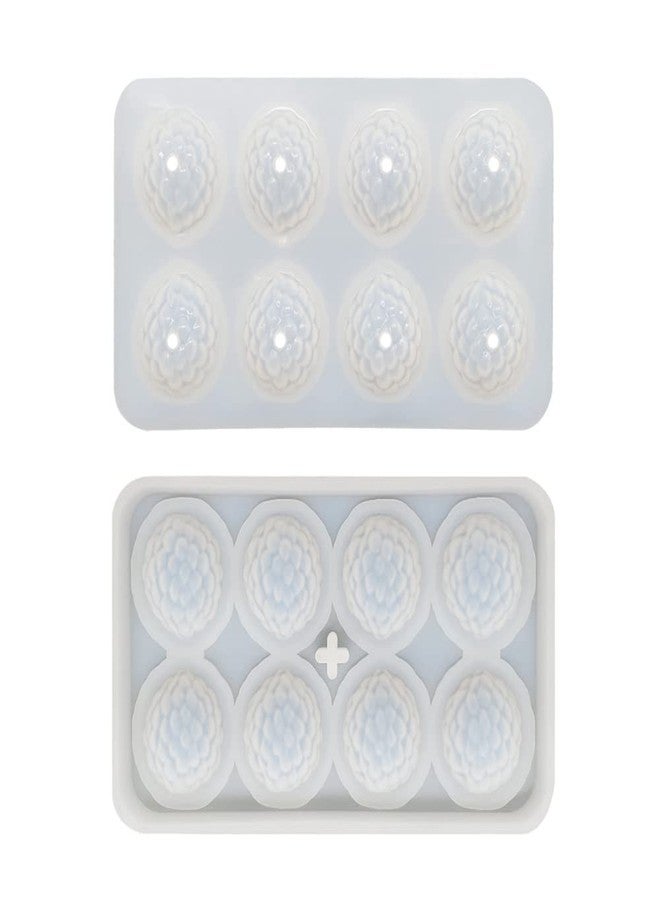 mostsom Silicone Mold Baking Pan Non-Stick Baking Pastry Chocolate Cake Dessert DIY Decoration Tools (2PCS Litchi Y_6.8x4x0.14 inch) - Image 2
