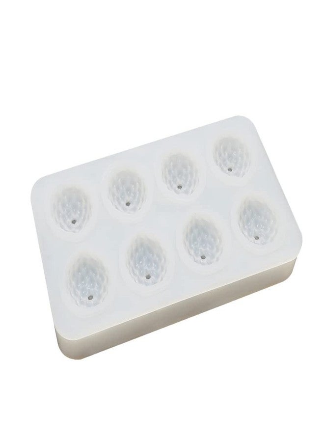 mostsom Silicone Mold Baking Pan Non-Stick Baking Pastry Chocolate Cake Dessert DIY Decoration Tools (2PCS Litchi Y_6.8x4x0.14 inch) - Image 3