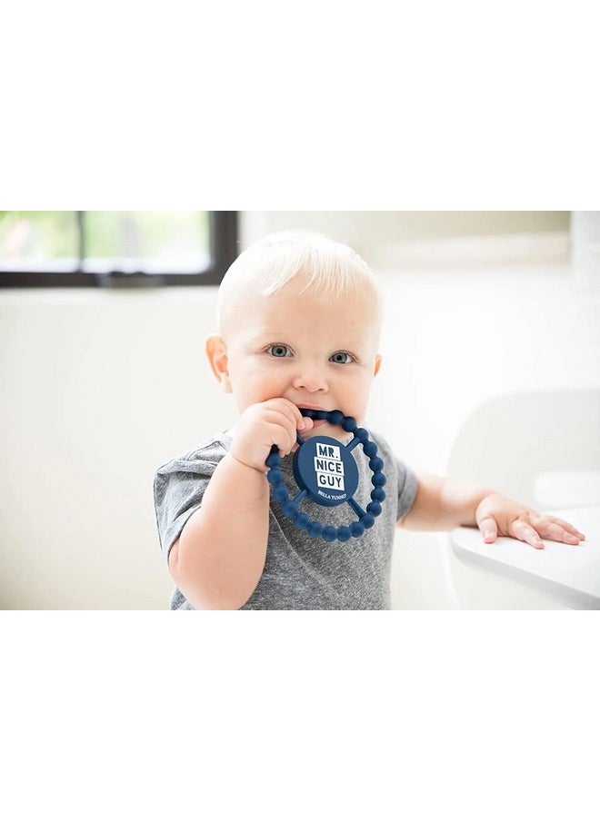Bella Tunno Happy Teether 2Pk - Soft & Easy Grip Baby Teether Toy, Silicone Teether Ring To Help Soothe Gums, Non-Toxic And Bpa Free, Mr.Nice Guy/Main Chatacter  - Image 3