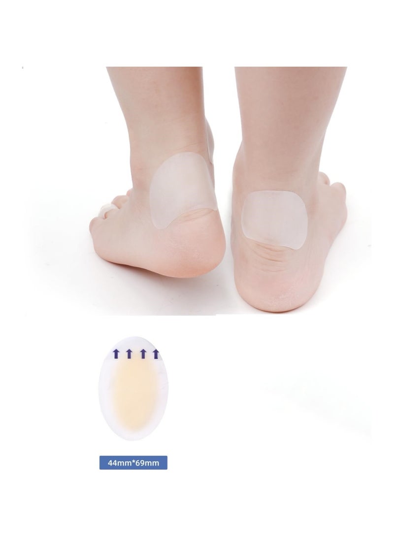 VIUAUAX 10PCS Gel Heel Blister Patch, ddhesive Waterproof Hydrocolloid Heel protector pad, Blister Prevention Cushioned Bandage for foot toe Recovery Prevention Guard Skin Rubbing - Image 5