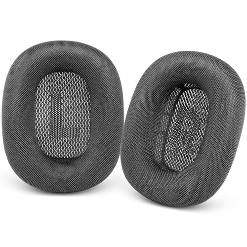 G GVOEARS Gvoears Upgraded Ear Cushions Replacement Earpads for Apple AirPods Max Headphones, Mesh Fabric Ear Pads Cover with Memory Foam and Magnet for AirPods Max (Black) - Image 1