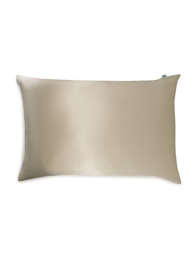BRIGHTLY LABS Silver-Infused Mulberry Silk Pillowcase - Antibacterial, Hypoallergenic, Skin & Hair Care - Grade 6A Silk with Silver Ion Treatment. King size, Envelope closure.  - Image 1