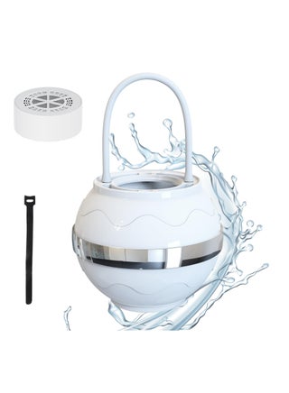 White Bath Ball Water Filter, Bath Filter for Tub, 8-Layer Filtration Bath Tub Filter Smoother Skin BPA Free Increase Water purification Negative Ions Water purification (1 Filter Cartridges) - pzsku/ZE76ECAE0C06B7AC45EC5Z/45/_/1721134187/d806a380-aac4-4de0-b152-867357993c79