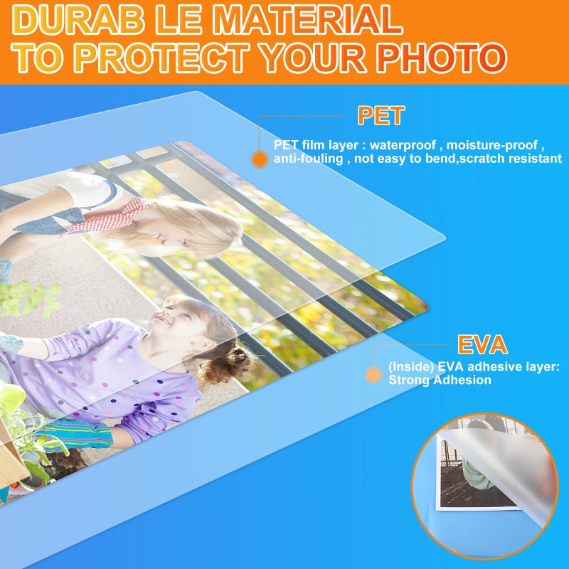 CAREGY 600 Pack Laminating Sheets,Holds 8.5 x 11 Inch Sheets,Thermal Laminating Pouches, 3 Mil, 9 x 11.5 Inches Lamination Sheet Paper for Laminator, Round Corner Letter Size - Image 2