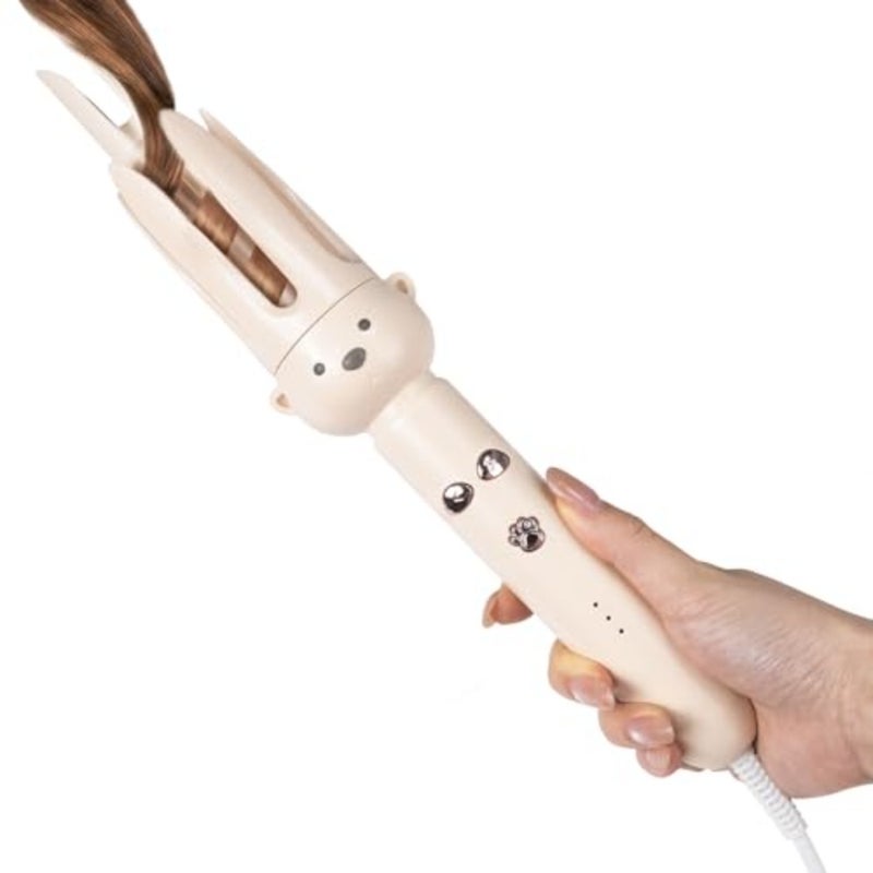 Automatic Rotating Curling Iron - 1.1 Inch 28mm Curling Wand for Beach Waves, Anti-Tangle, Anti-Scald, Ceramic Coating, Dual Voltage, Hair Curler for Women, All Hair Types - Image 1