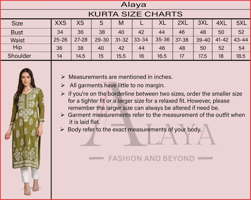 Alaya Hotpink Hand Embroidered Chikankari Cotton Kurta-ALNTV115 for Women | Best Price UAE