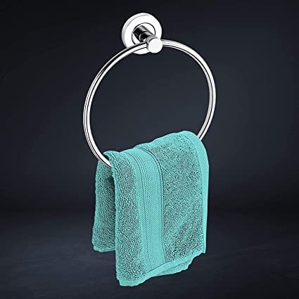 PUNARVI Punarvi Towel Ring Stainless Steel 304 Towel Ring Wall Mounted Bathroom Towel Holder Round Towel Hanger Pack of 1  - Image 4