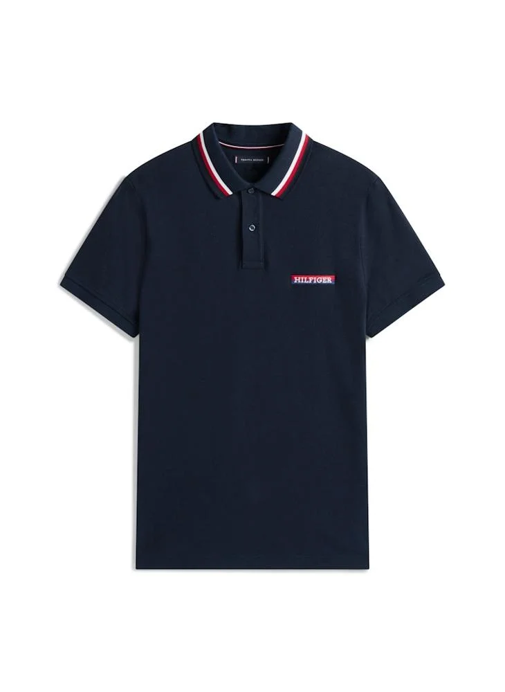 TOMMY HILFIGER Americana Tipped Short Sleeve Polo
