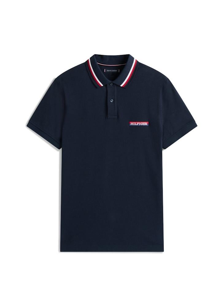 TOMMY HILFIGER Americana Tipped Short Sleeve Polo - Image 4