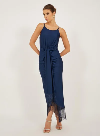 Styli Fringe Detail Dress