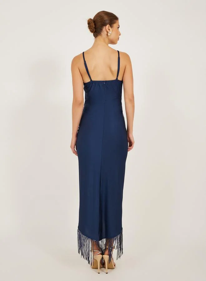 Styli Fringe Detail Dress