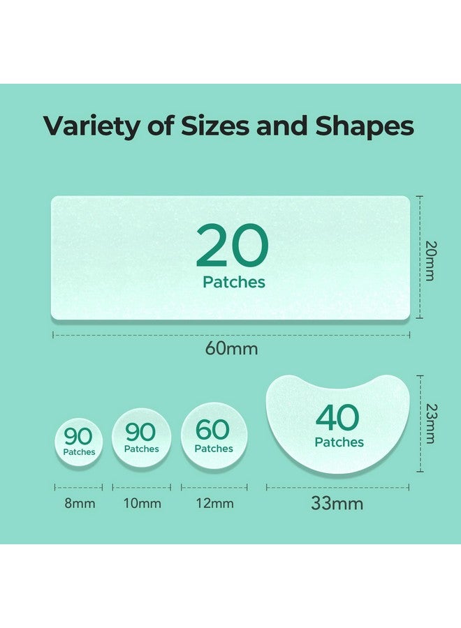 تي كيه تي كيه رقعة كبيرة لعلاج حب الشباب من تي كي تي كيه، رقعة كبيرة لعلاج حب الشباب، 60 × 20 مم، ضمادات كبيرة من الهيدروكولويد للجسم والجبهة والذقن والرقبة، رقعة هيدروكولويد (شريط، محدد، نقط، 5 مقاسات، 300 رقعة) - Image 4
