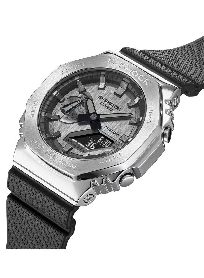 G-SHOCK Analog-Digital Water Resistant Silicone Strap Watch GM-2100-1ADR - Image 3